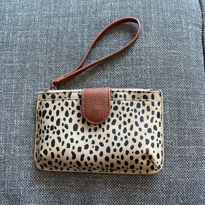Leopard Print Wristlet